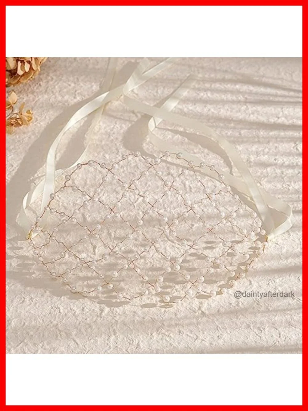 Vintage Pearl and Alloy Bridal Hair Mesh Headpiece for Wedding